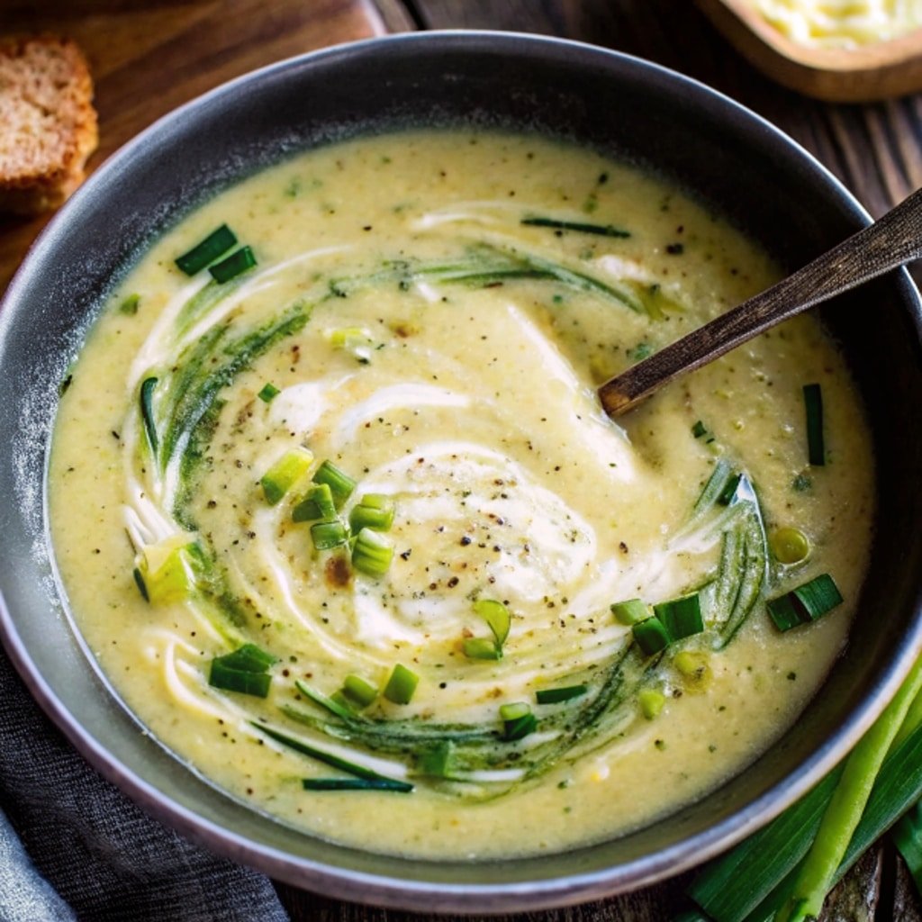  Serving Creamy Potato Leek Soup