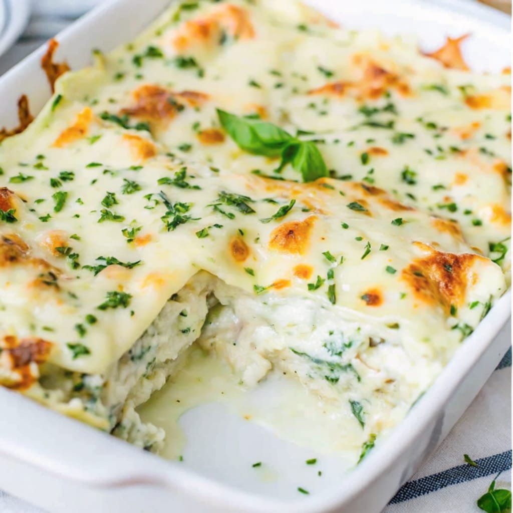 Easy White Chicken Lasagna Easy White Chicken Lasagna Easy White Chicken Lasagna slice