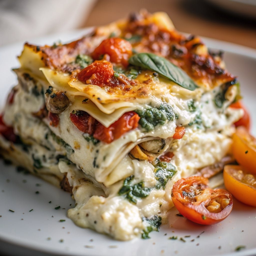 Loaded Veggie White Lasagna: Creamy, Comforting, and Packed with Flavor loaded veggie white lasagna 2