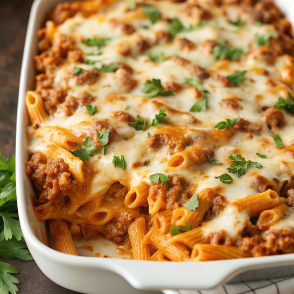 Easy Cheesy Baked Penne