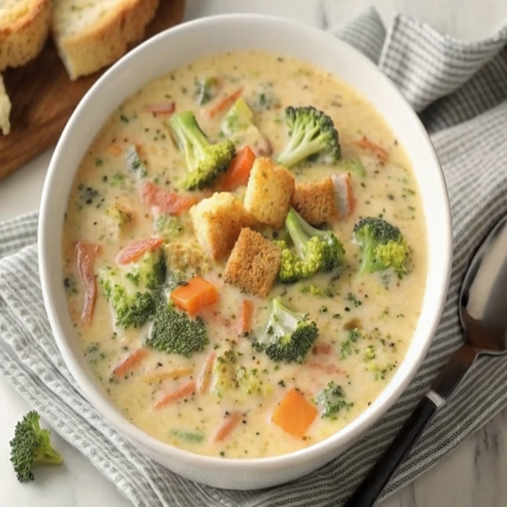Creamy Smoked Gouda Broccoli Soup