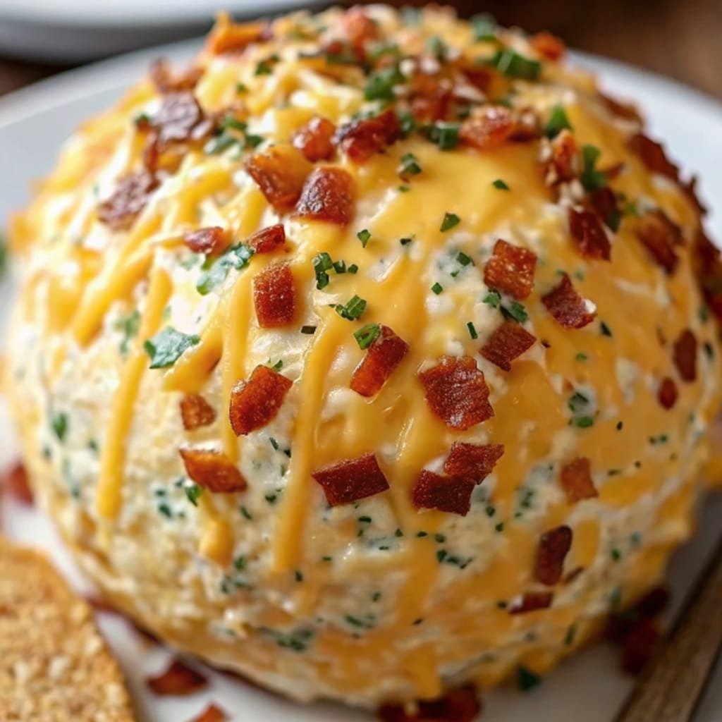 Festive Christmas Appetizers: Crowd-Pleasing Bites for Holiday Entertaining cheddar ranch cheeseball pillar