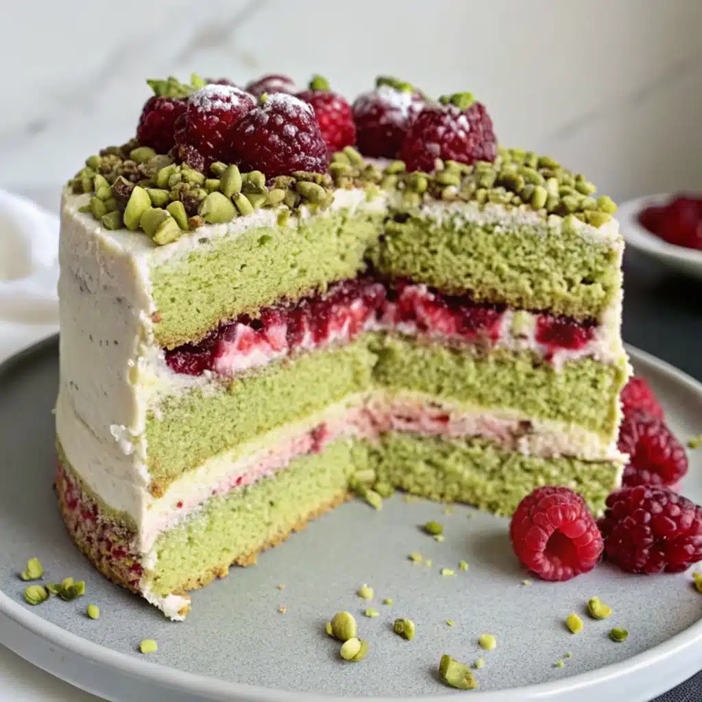 Pistachio Raspberry Layer Cake Pistachio Raspberry Layer Cake Pistachio Raspberry Layer Cake
