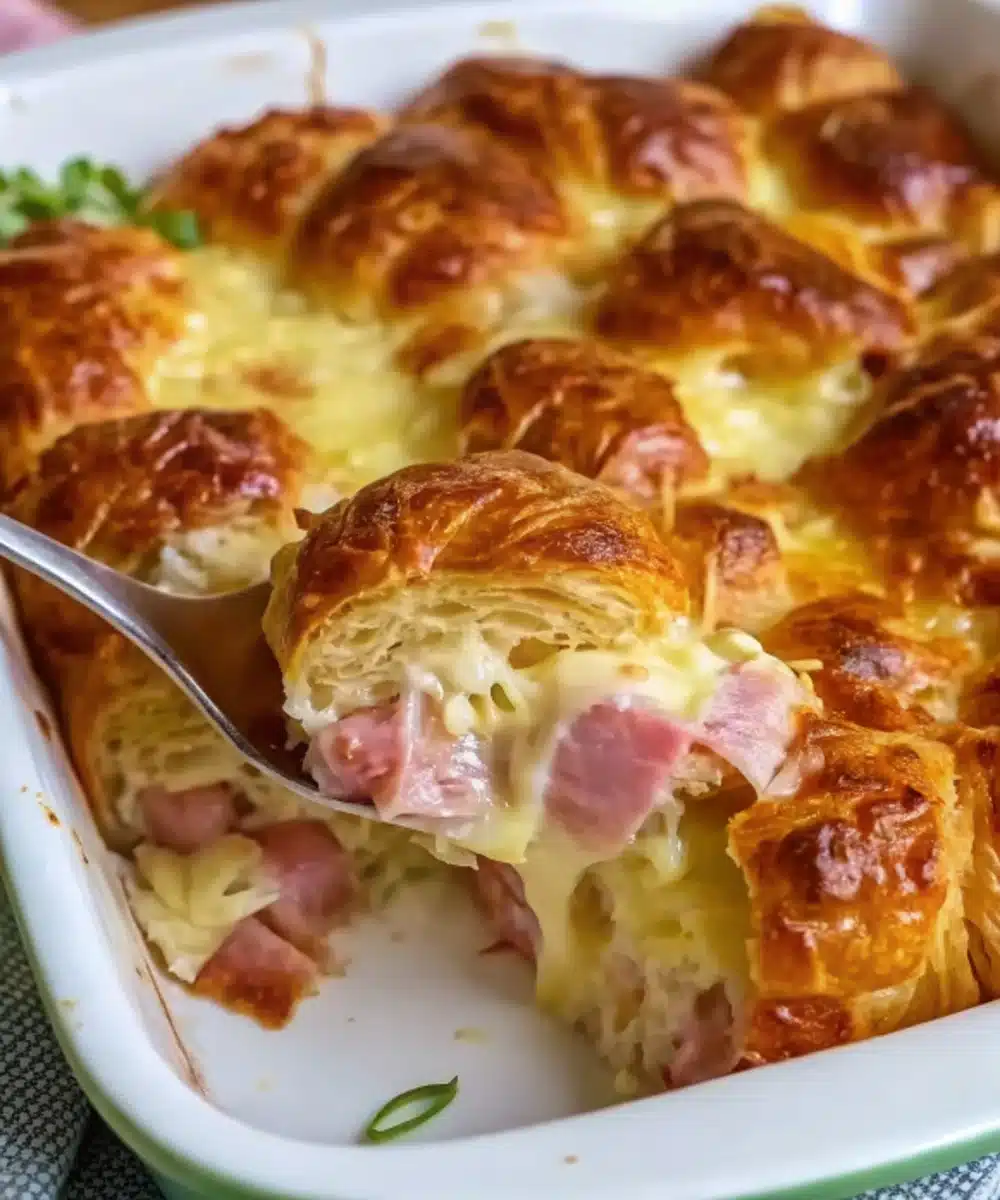 Ham and Cheese Croissant Breakfast Casserole Ham and Cheese Croissant Breakfast Casserole Ham and Cheese Croissant Breakfast Casserole