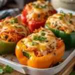 Buffalo Chicken Stuffed Peppers