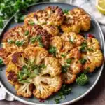 Roasted Cauliflower Steaks Roasted Cauliflower Steaks Roasted Cauliflower Steaks