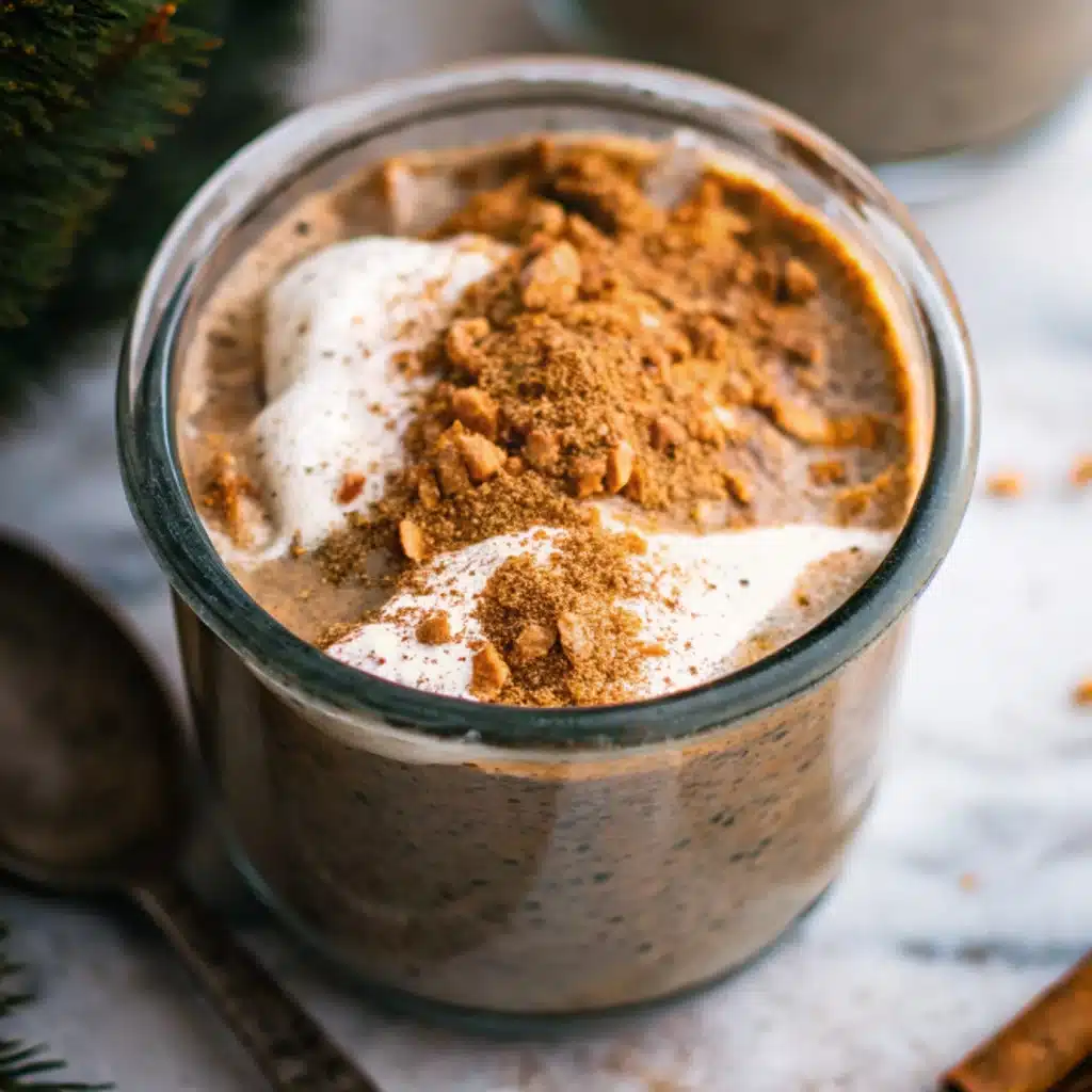 Healthy Gingerbread Overnight Oats