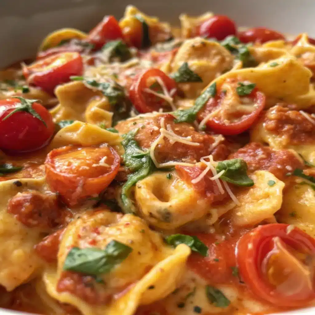 Creamy Tortellini with Tomatoes