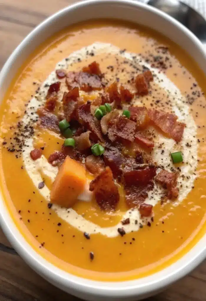 Maple Bacon Sweet Potato Soup Maple Bacon Sweet Potato Soup Maple Bacon Sweet Potato Soup