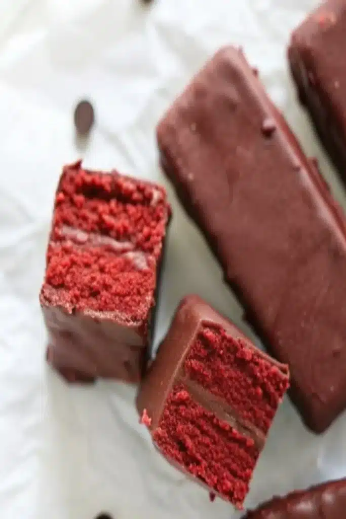 Gluten Free Red Velvet Cake Protein Bars