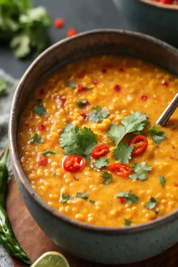 Simple Thai Coconut Red Lentil Soup