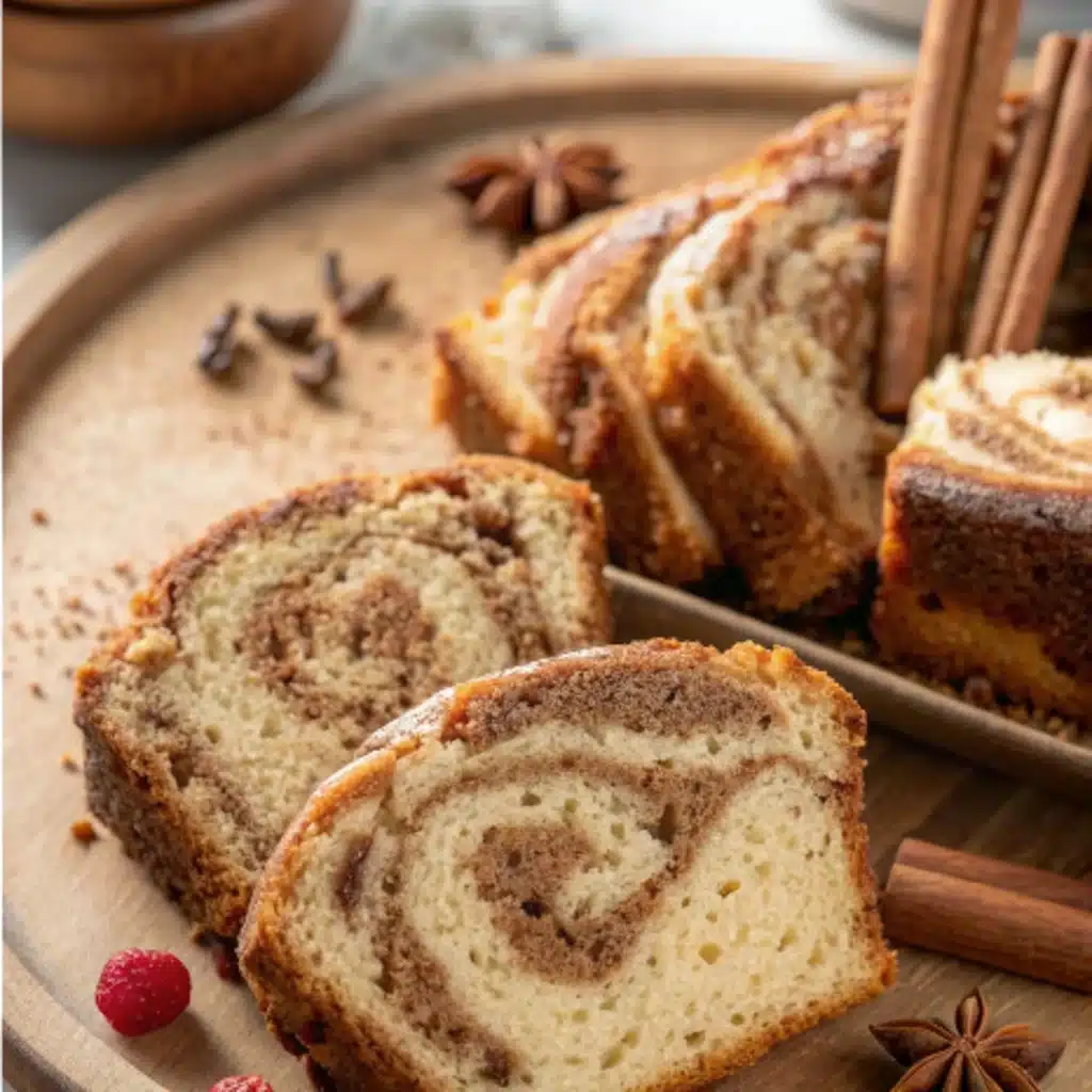Easy Baked Cinnamon Swirl Protein Cake