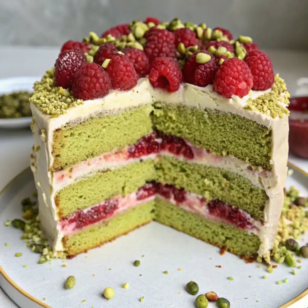 Pistachio Raspberry Layer Cake Pistachio Raspberry Layer Cake Pistachio Raspberry Layer Cake