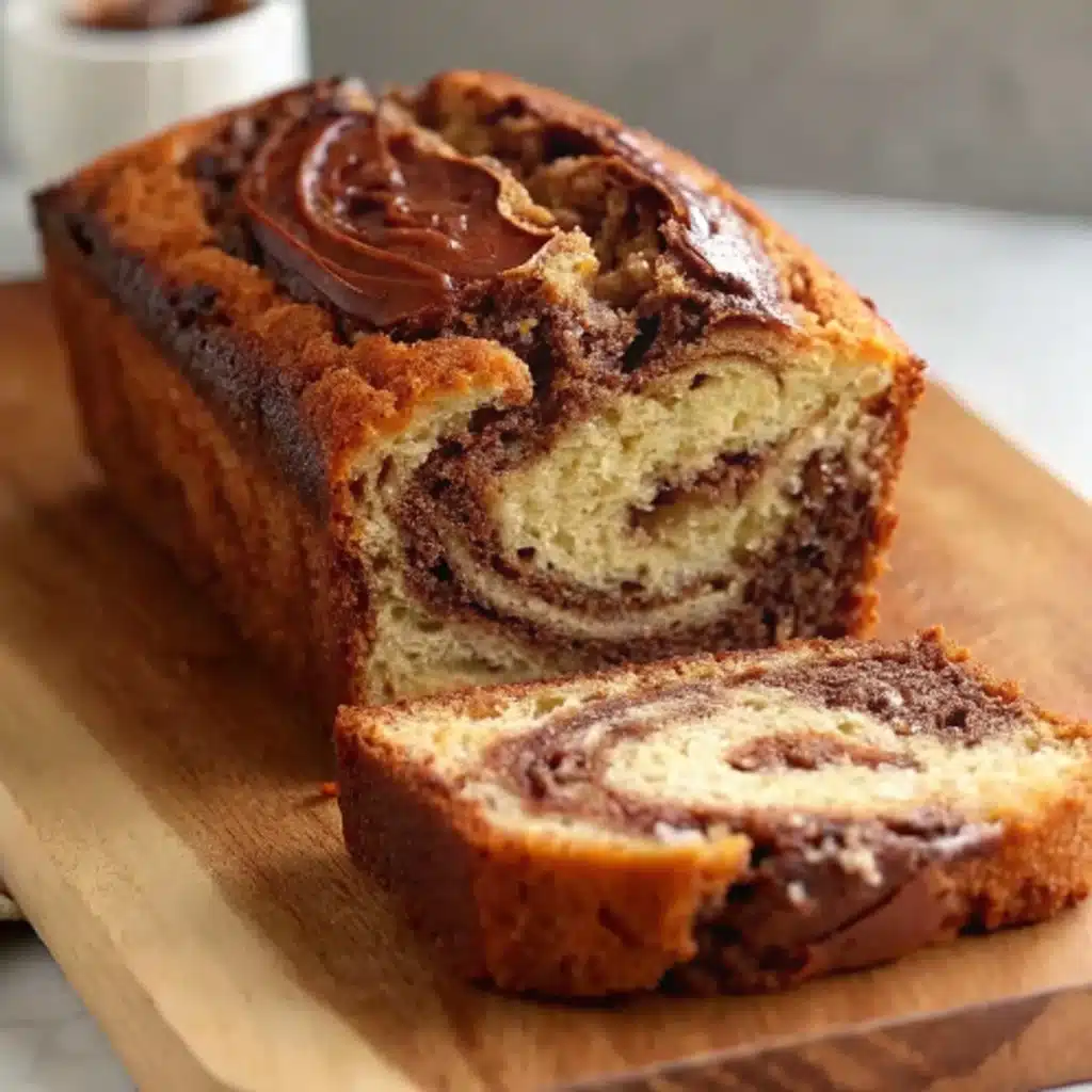 Nutella Swirled Banana Bread