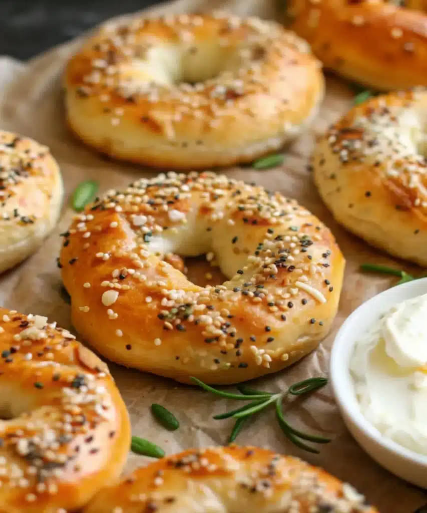 Healthy High-Protein Greek Yogurt Bagels