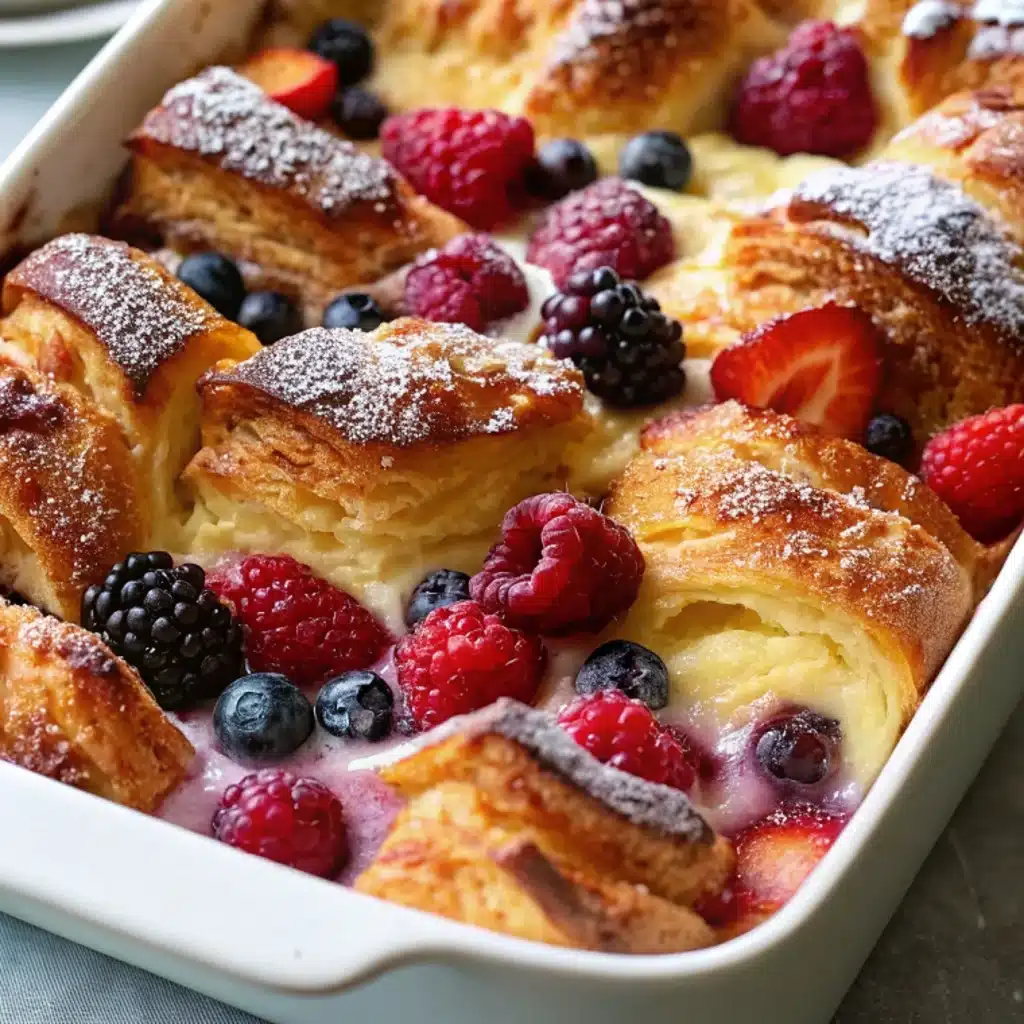 Berry Croissant Breakfast Casserole
