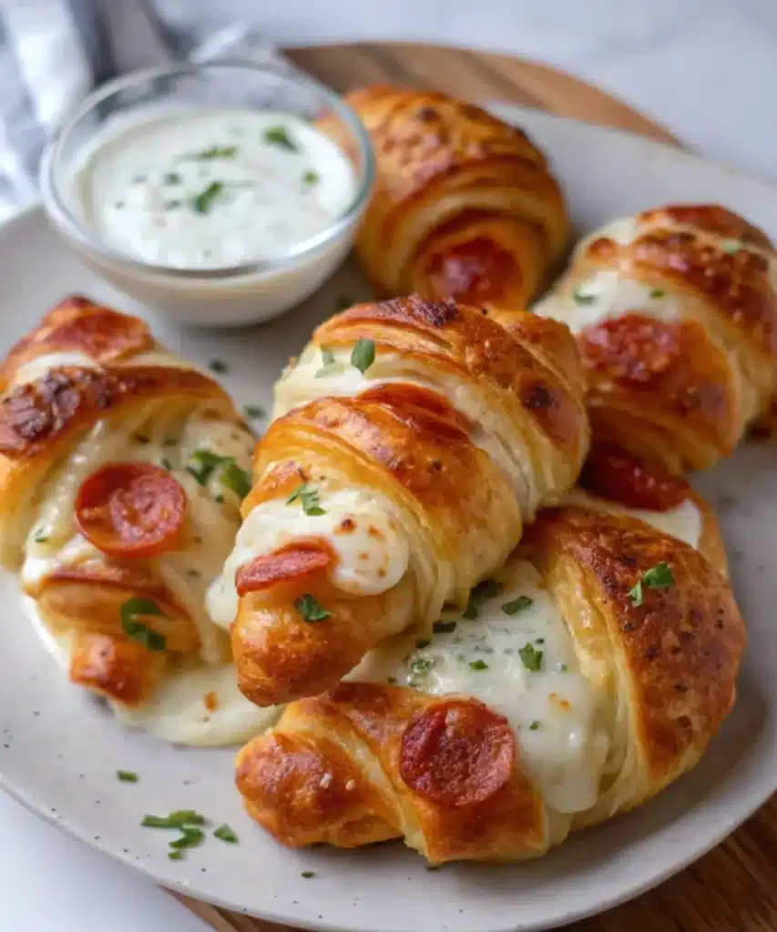 Delicious Mozzarella Pepperoni Croissant Rolls