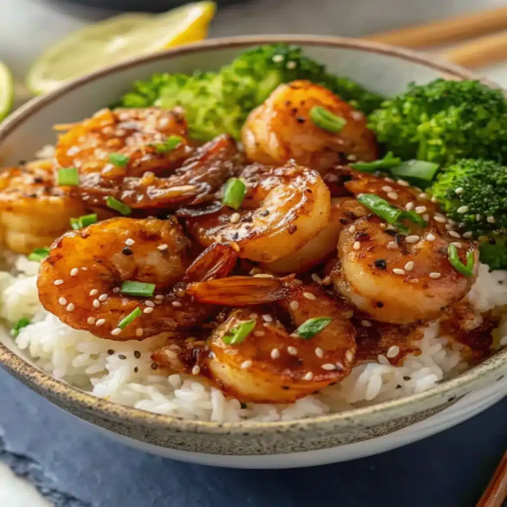 Honey Garlic Shrimp Bowls