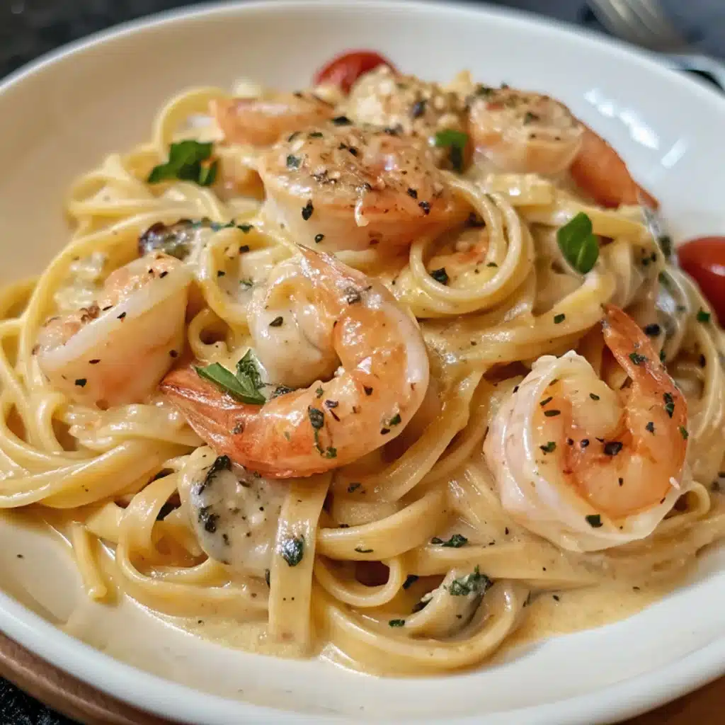 CREAMY TUSCAN SHRIMP LINGUINE
