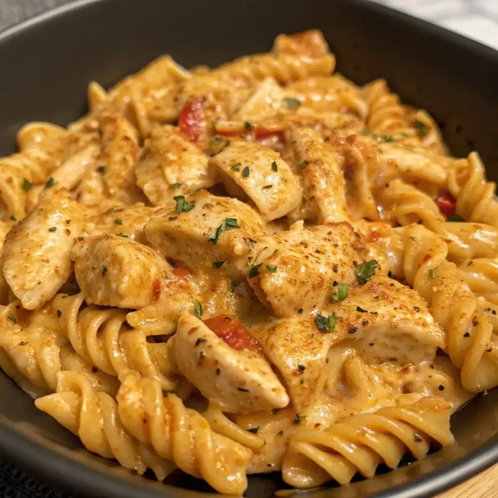 Cajun Cream Cheese Chicken Pasta Bake