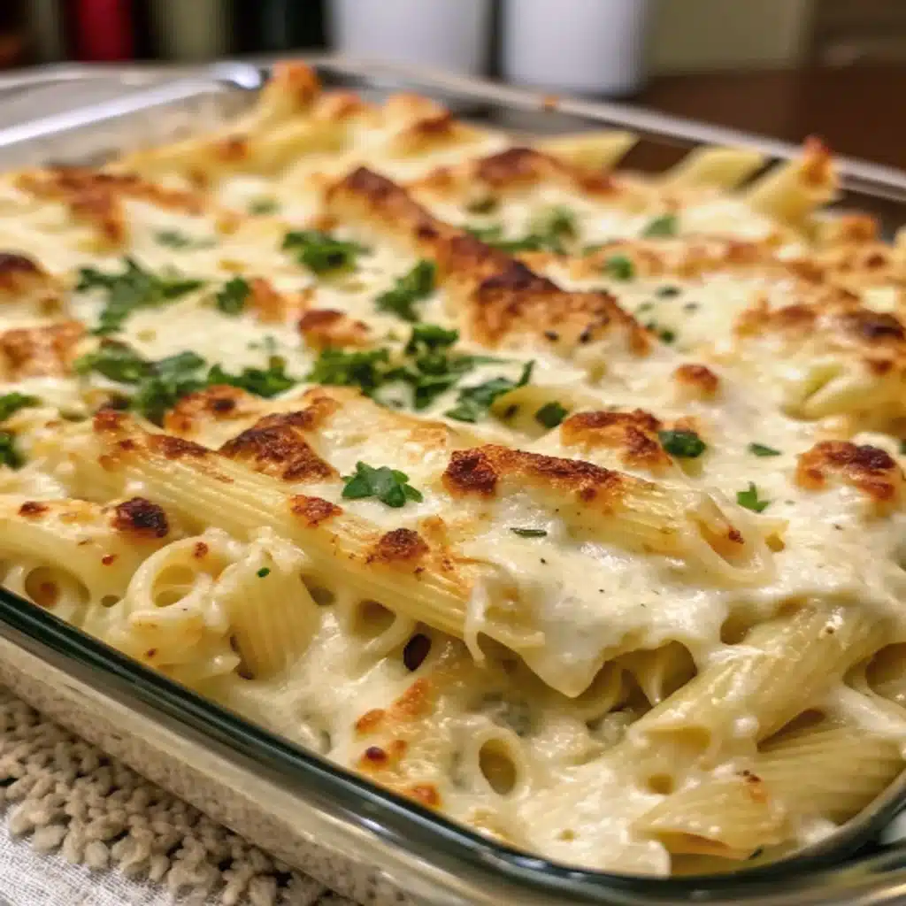 Creamy Chicken Alfredo Pasta Bake Recipe