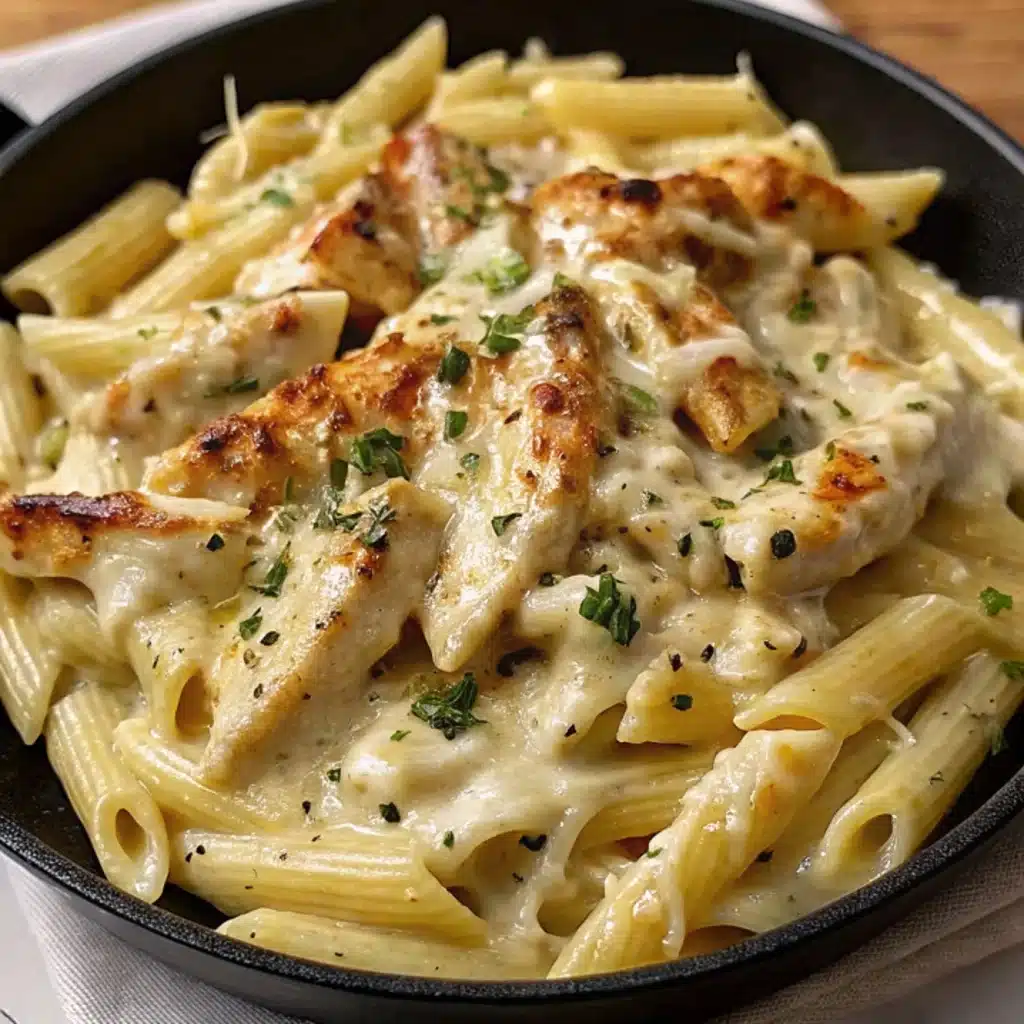 Creamy White Cheddar Chicken Pasta Recipe
