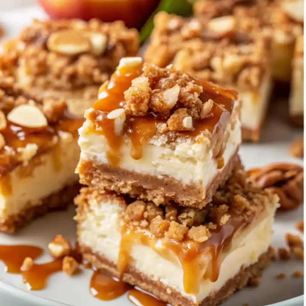 Caramel Apple Cheesecake Bars