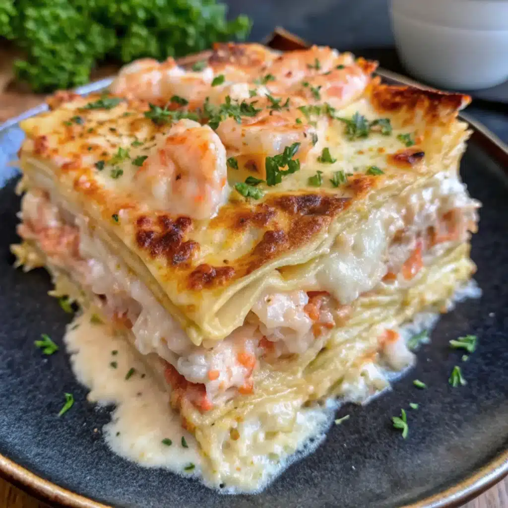 Creamy Shrimp and Crab Lasagna