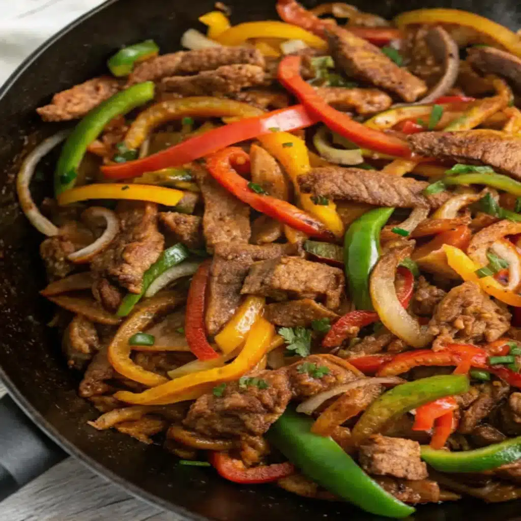 Crockpot Steak  Fajitas