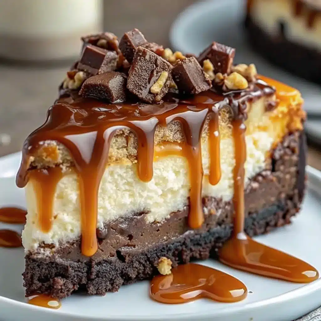Caramel Brownie Cheesecake