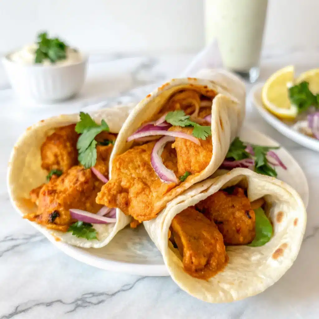 Creamy Butter Chicken Wrap