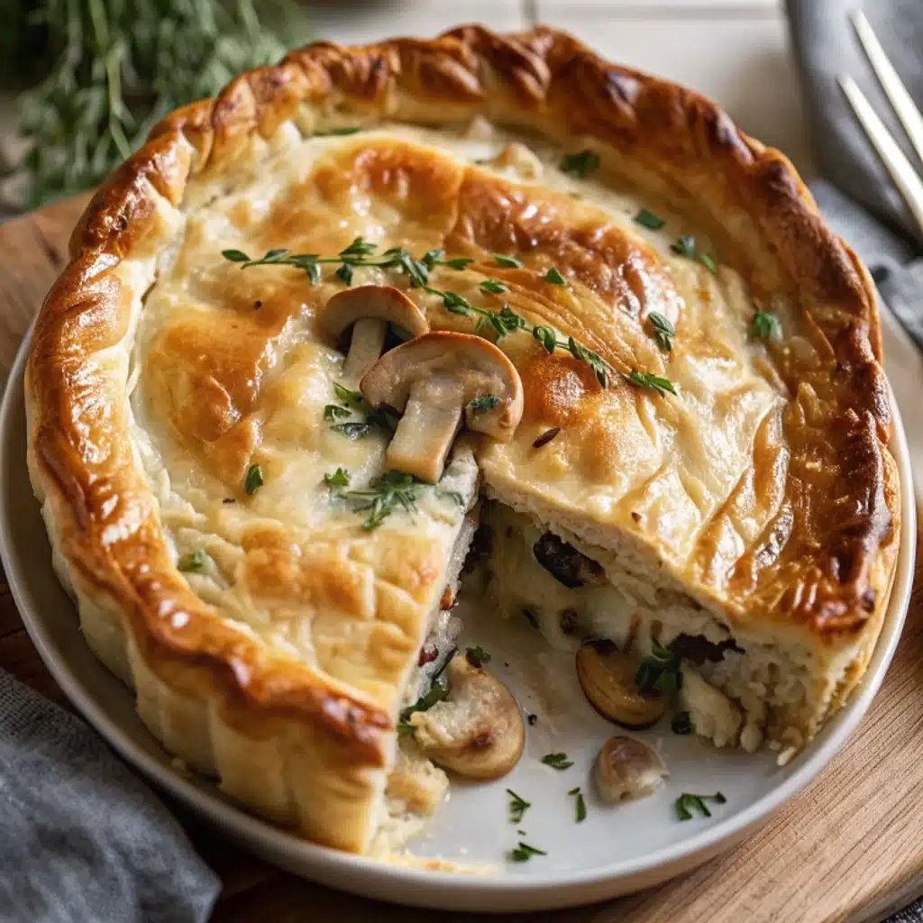 French Chicken and Mushroom Pie