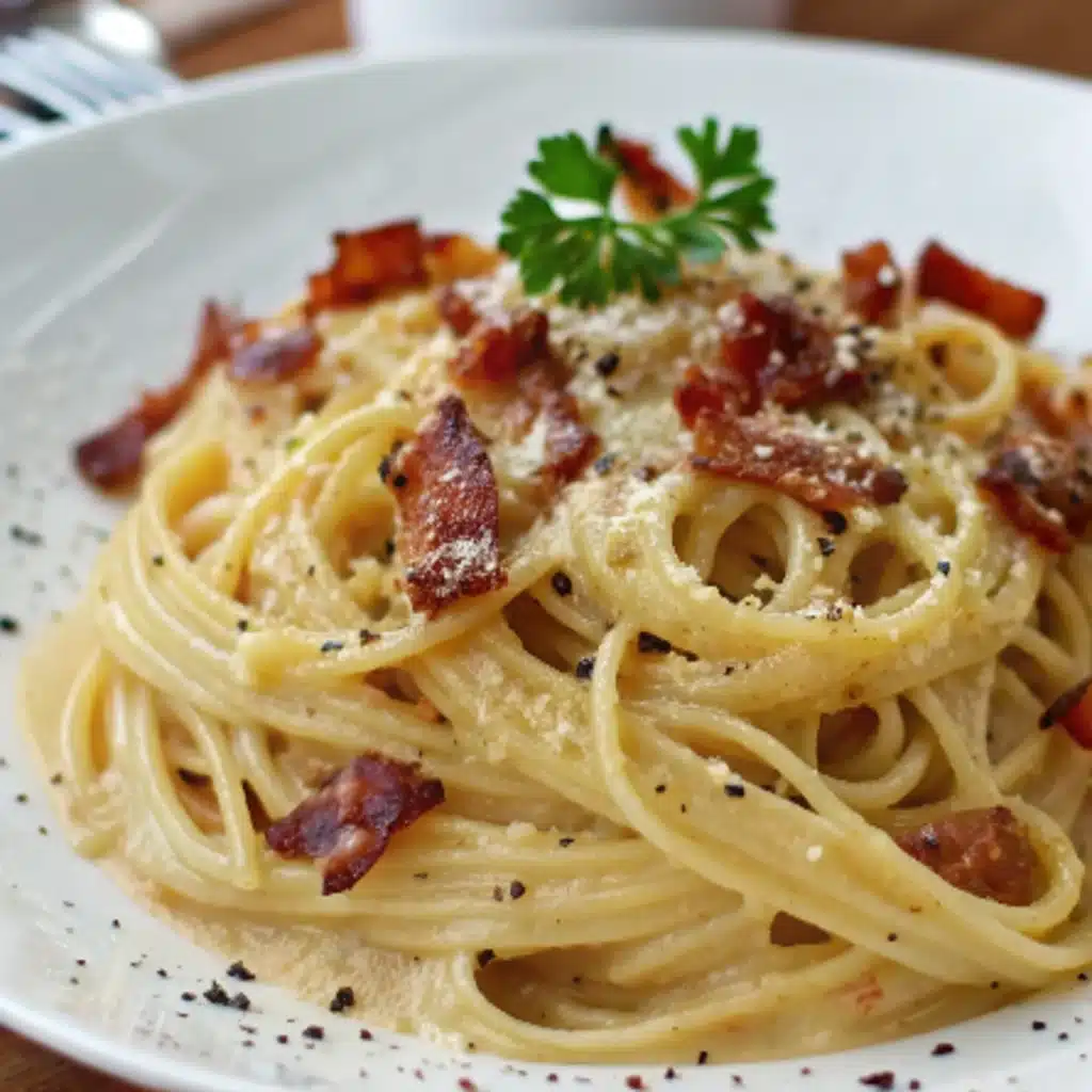 Creamy Bacon Carbonara Pasta