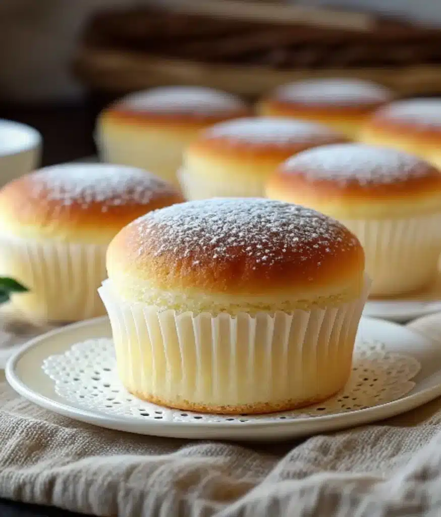 Japanese Cotton Cheesecake Cupcakes