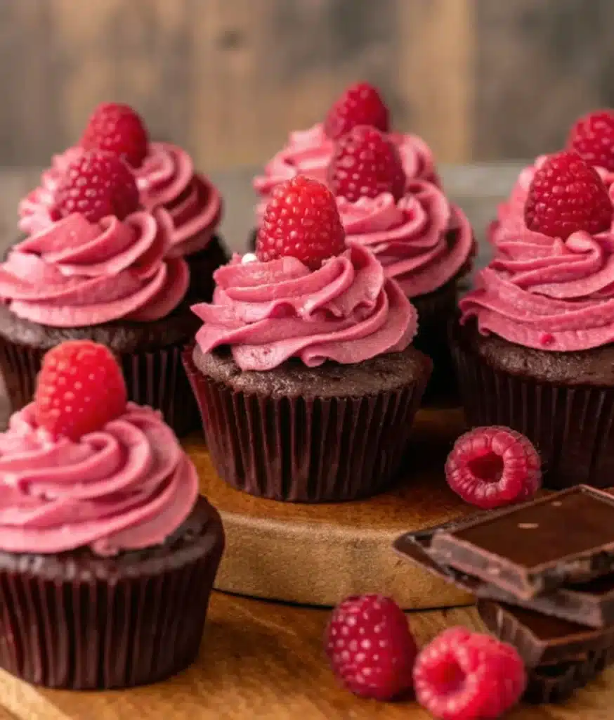 Chocolate Raspberry Cupcakes