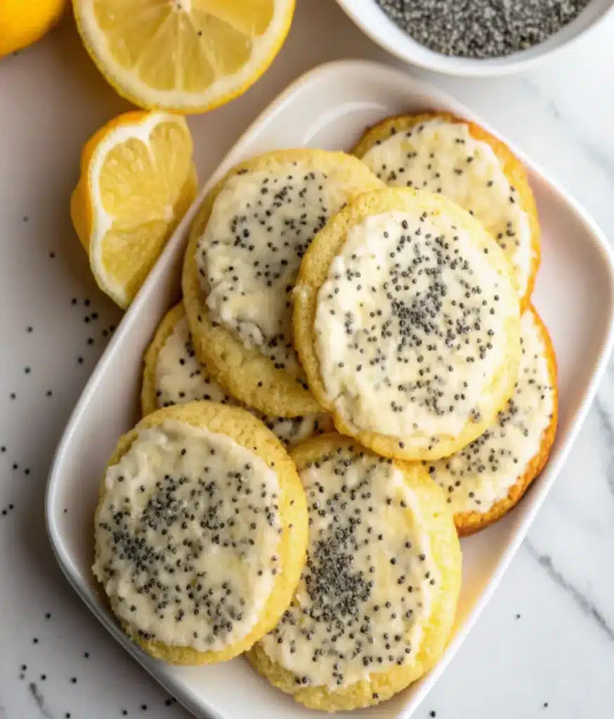 Lemon Poppy Seed Cheesecake Cookie