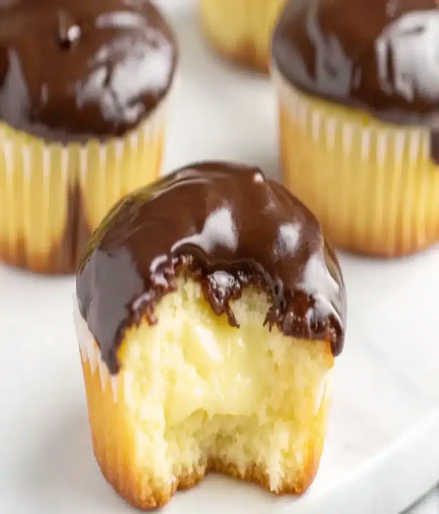 Boston Cream Pie Cupcakes
