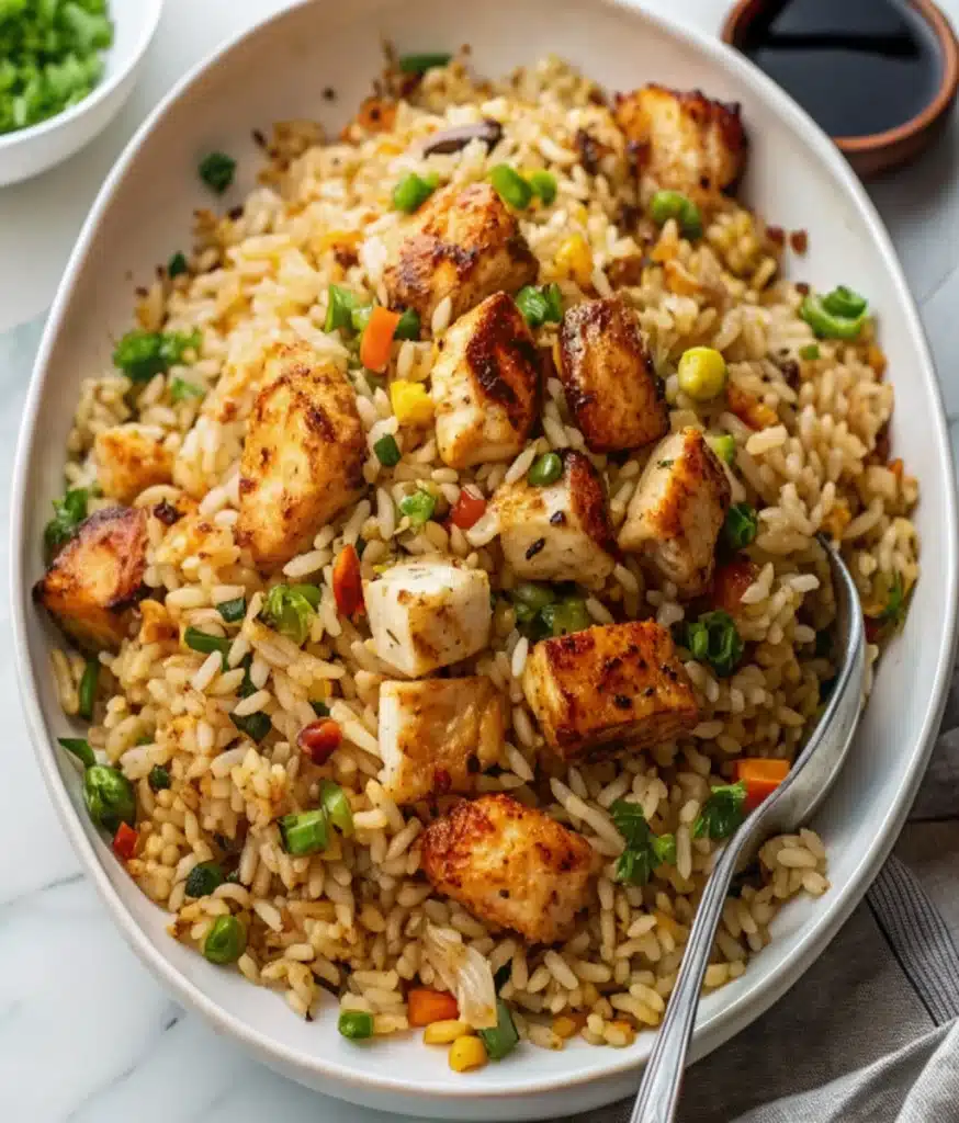 Easy Bang Bang Fried Rice with Spicy Thai Sauce