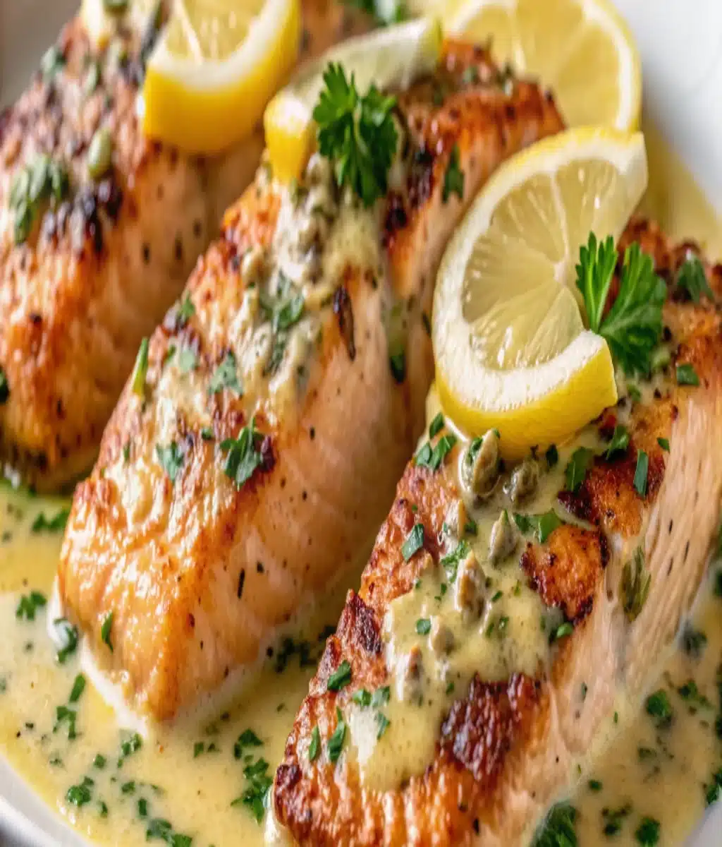 Creamy Lemon Salmon Piccata Creamy Lemon Salmon Piccata Creamy Lemon Salmon Piccata