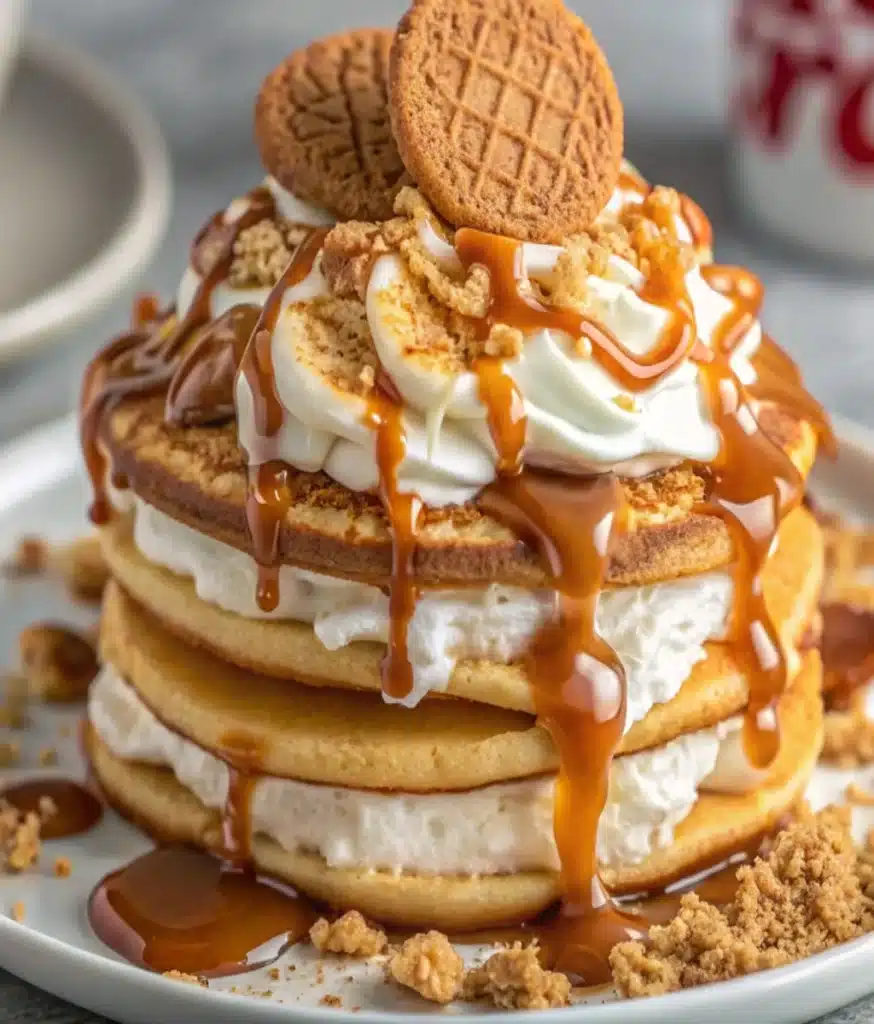 Decadent Biscoff Pancake Stack