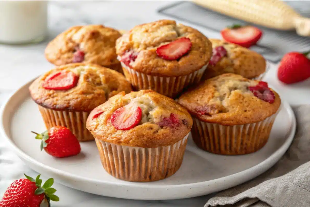 Healthy Strawberry Banana Muffins Healthy Strawberry Banana Muffins Healthy Strawberry Banana Muffins