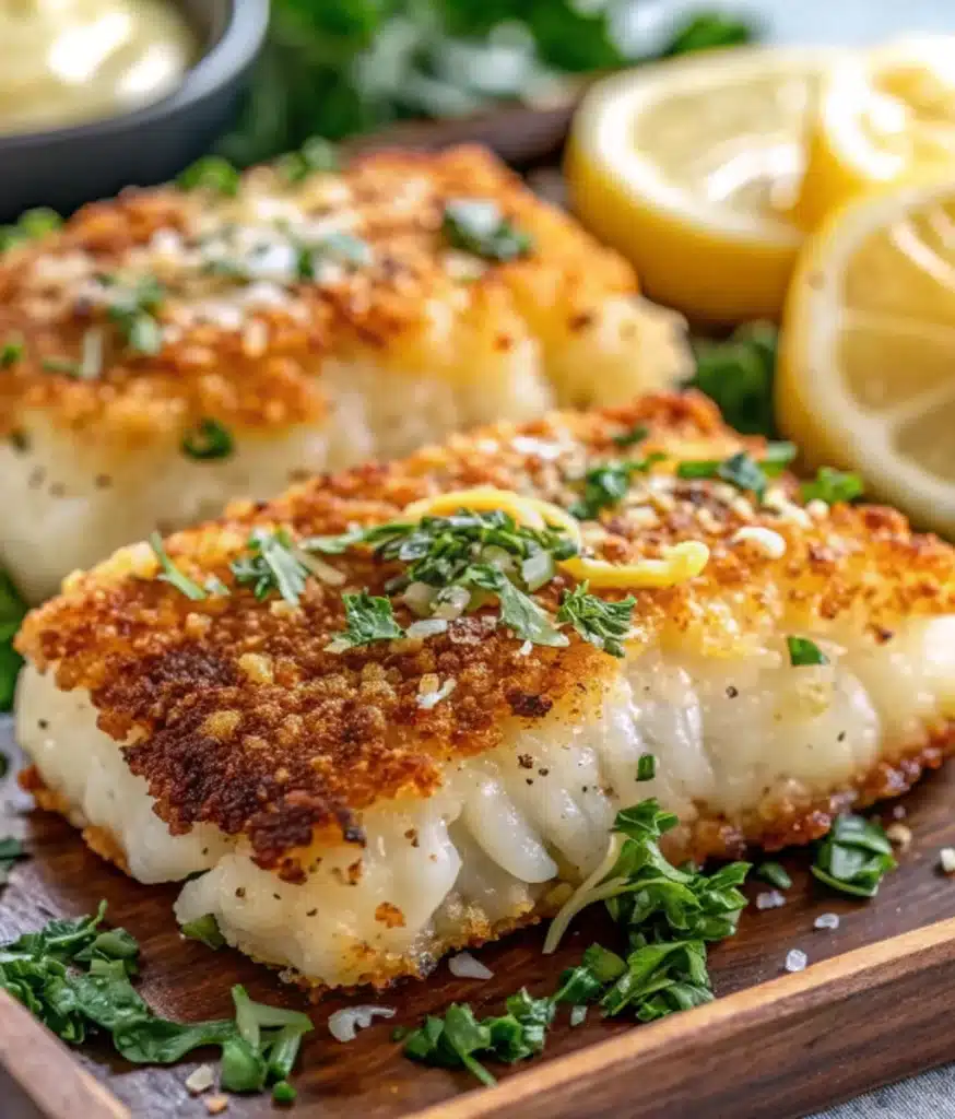 Crispy Air Fryer Parmesan Cod