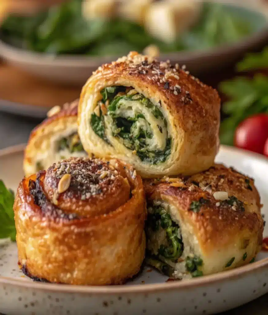 Savory Spinach and Ricotta Rolls