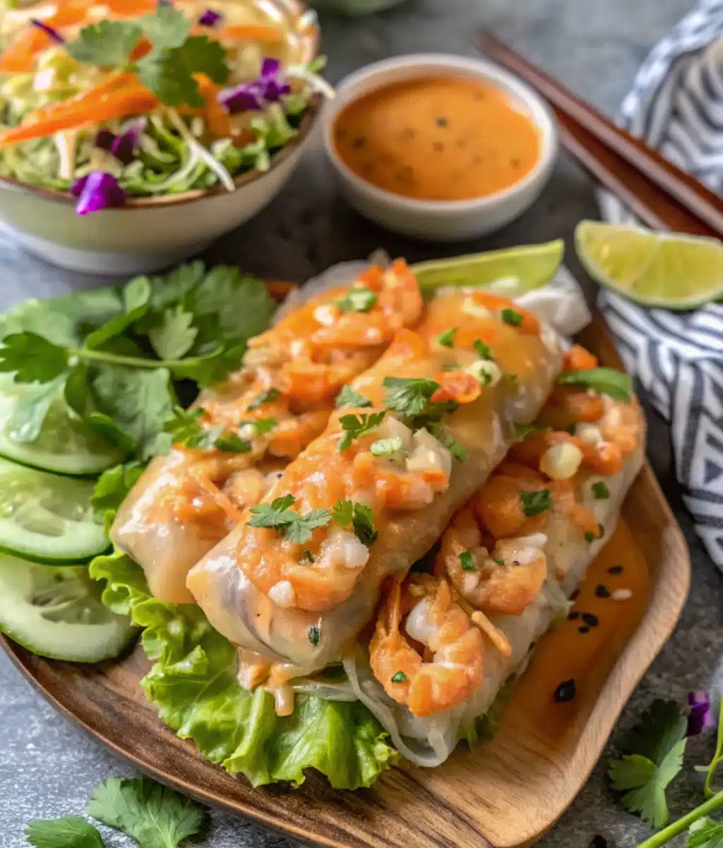 Shrimp Spring Rolls With Peanut Sauce Shrimp Spring Rolls With Peanut Sauce Shrimp Spring Rolls With Peanut Sauce