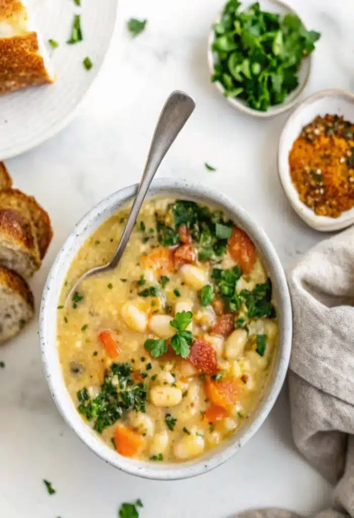 Best Tuscan White Bean Soup