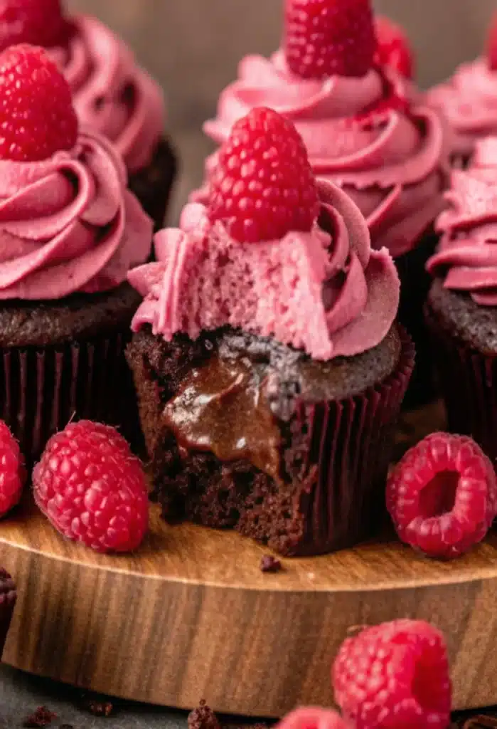 Chocolate Raspberry Cupcakes