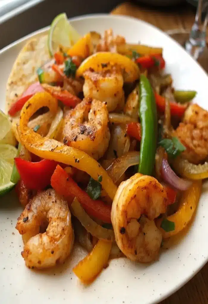 shrimp fajitas