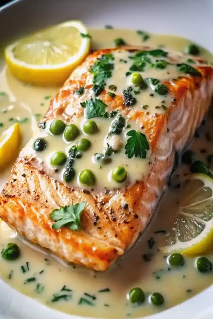 Creamy Lemon Salmon Piccata Creamy Lemon Salmon Piccata Creamy Lemon Salmon Piccata