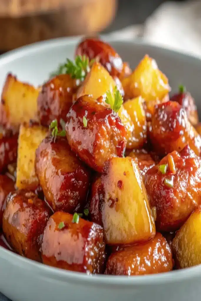 Pineapple Brown Sugar Mississippi Lil’ Smokies Bites