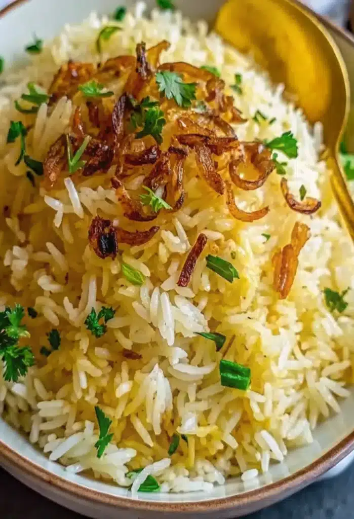 Golden Onion Butter Jasmine Rice